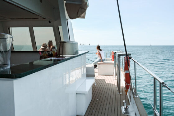 Lucile Experience Catamaran Lucile sorties en mer à la Grande Motte, notre catamaran dans le sud de La France