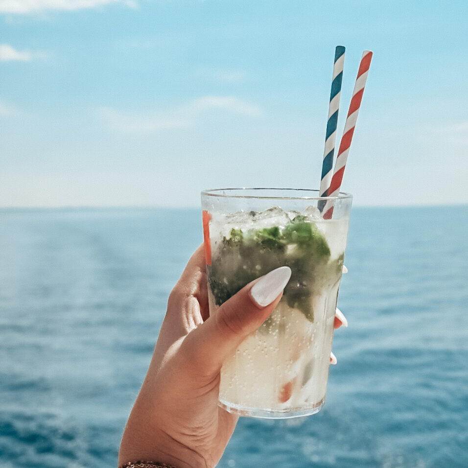 Cocktail mojito sorties en mer à la Grande Motte Catamaran Lucile